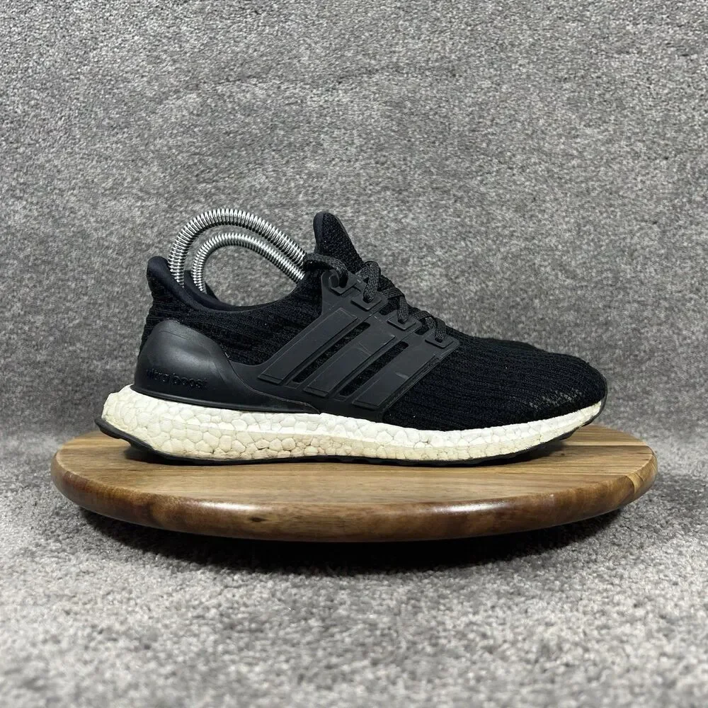 Adidas UltraBoost 4.0 BB6149 Women's Sz 7 Core Black Athletic Running Shoes Used